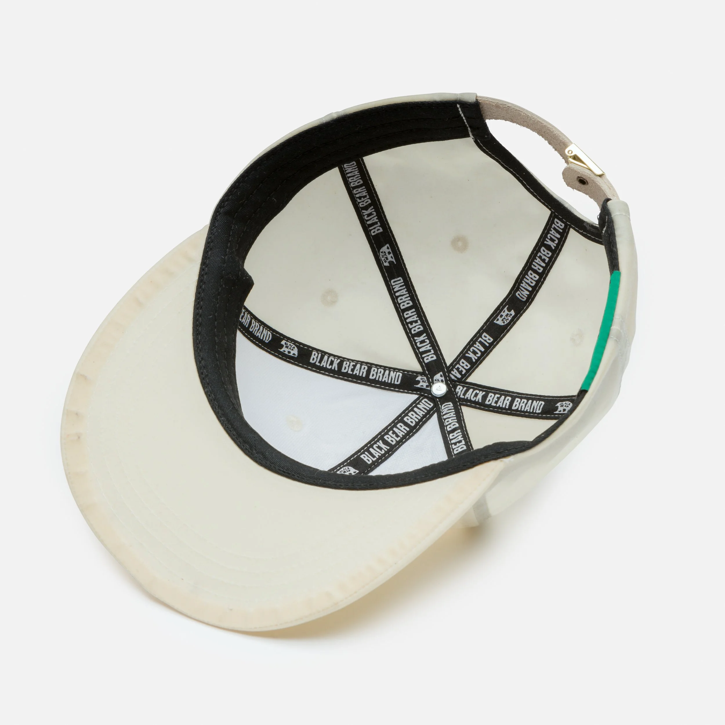 IVORY Wax Canvas BLACK BEAR BRAND NW Original LOGO Hat